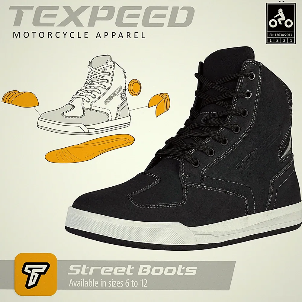 Leather Motorbike Motorcycle Boots Shoes Waterproof Touring Biker Armour Low