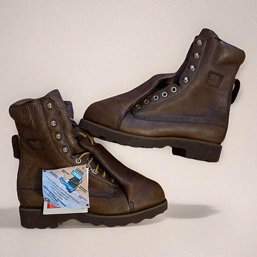Lehigh MetatarsalMens Size 7M Brown Outdoor Working Steel Toe Boots