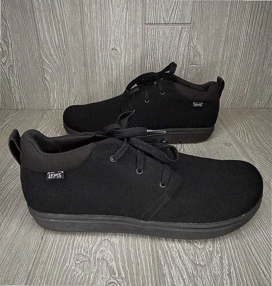 Lems Chukka Grip Blackout Canvas Lace Up Boots S361 Hiking Size 11