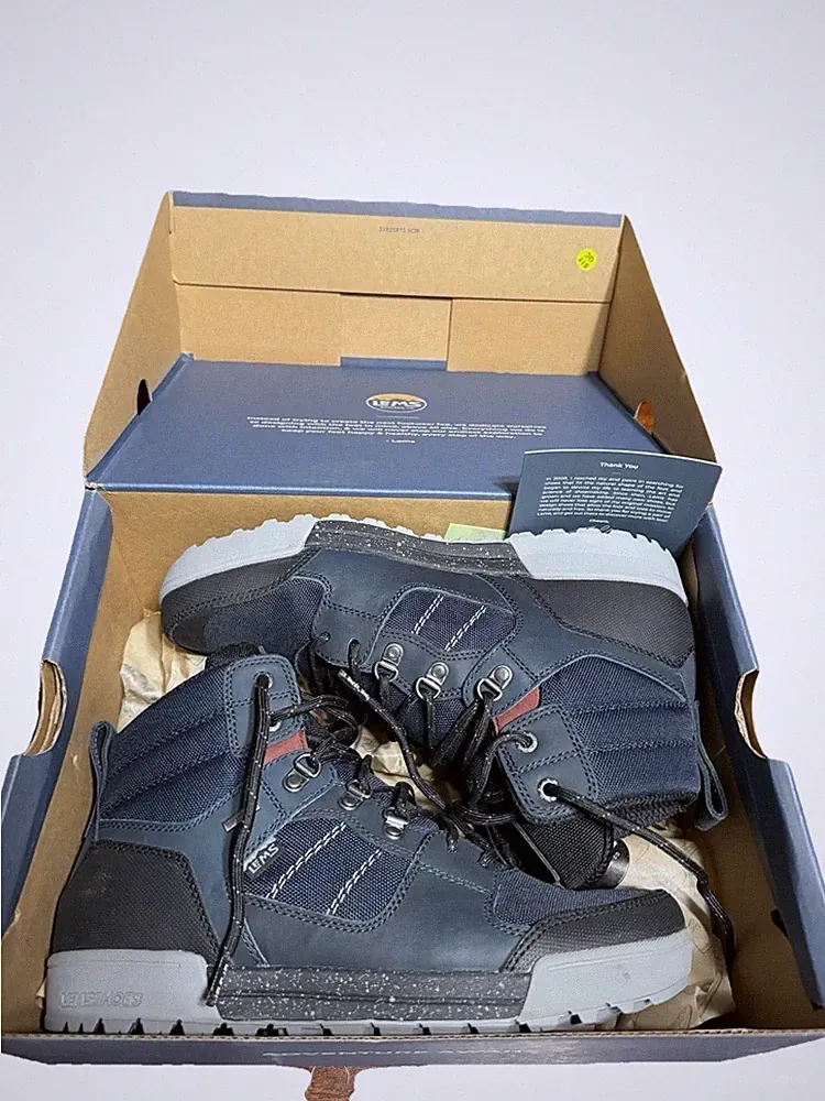 Lems Men's Hiking Boots Blue Steel US 11 Ankle Lace-Up Round Toe