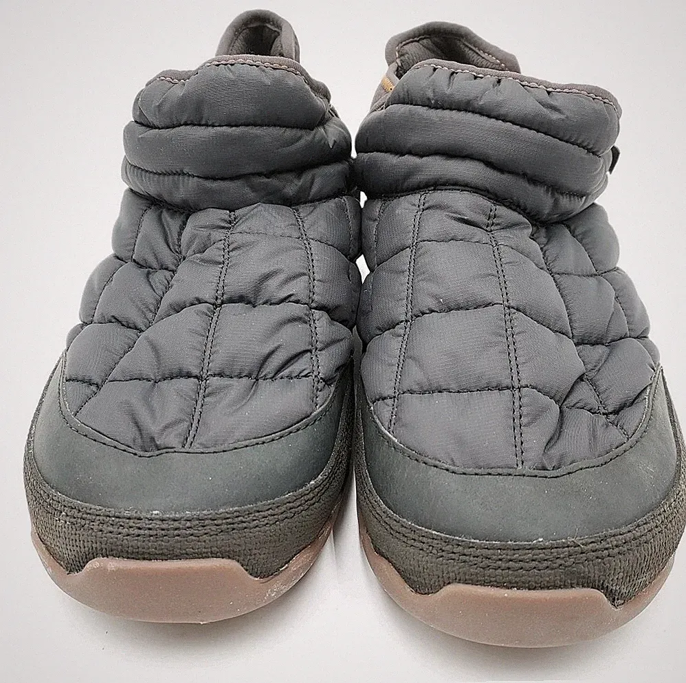 LL Bean Mountain Quilted Ankle Boots II Men 9 Medium Black Slip On (K4-C1)