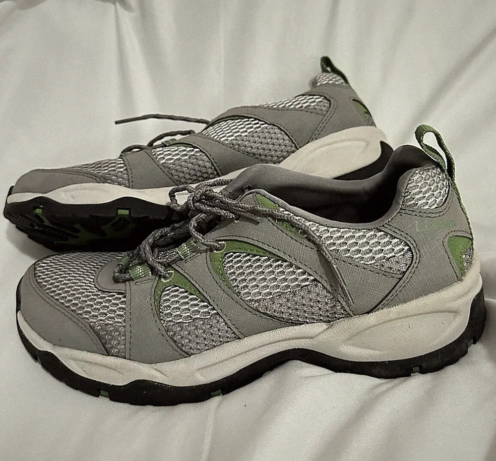 LL Bean Rocky Coast Multi Sport Women’s 8 Gray Low Rise Hiking Boots Trail Shoes