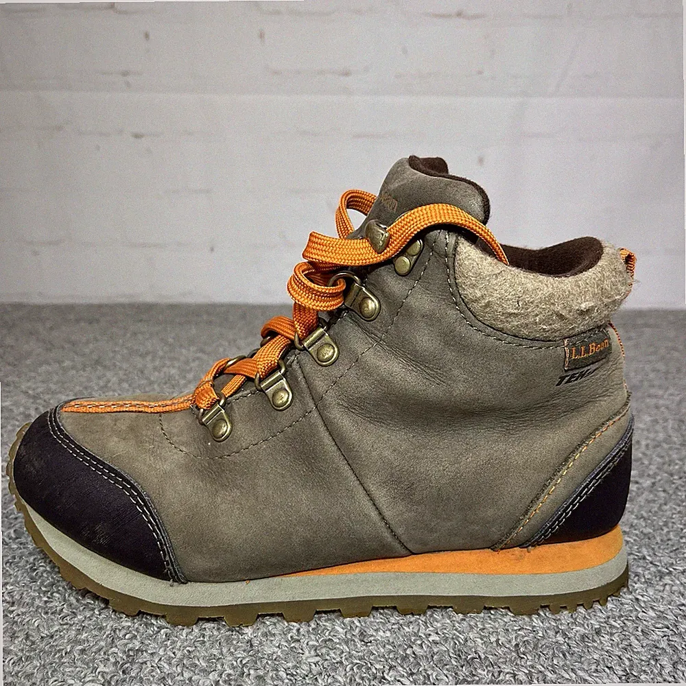 LL Bean TEK 2.5 Kids Trail Model Hiking Boots Youth Size 4 Brown Shoes