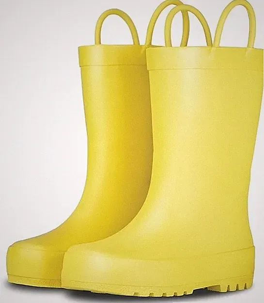 Lone Cone Premium Natural Rubber Rain Boots for Kids, , Yellow, Size - 12L