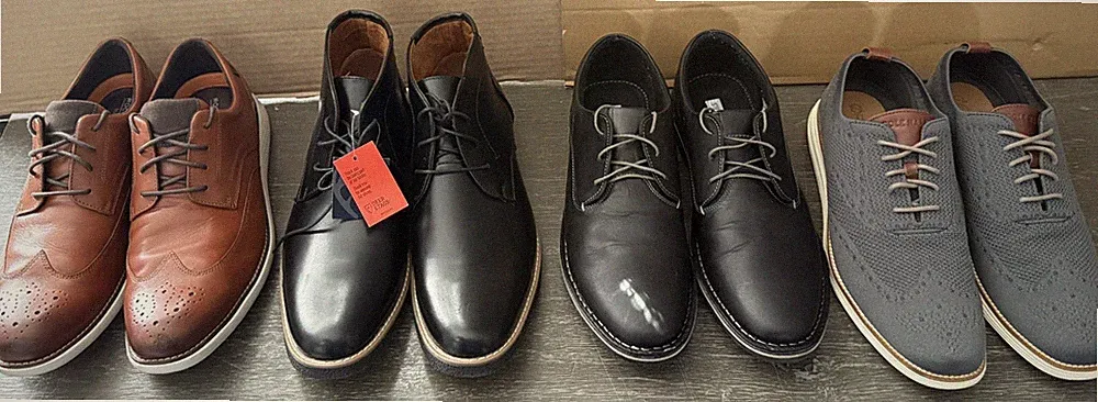 Lot 4 Mens Dress Casual Shoes Chukka Boots Oxfords Cole Haan Rockport Size 14