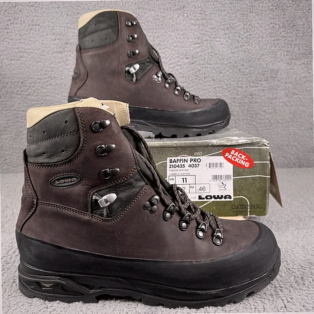 Lowa Baffin Pro Mens 12 Chesnut Anthrazit Leather Hiking Trekking Backpacking 2