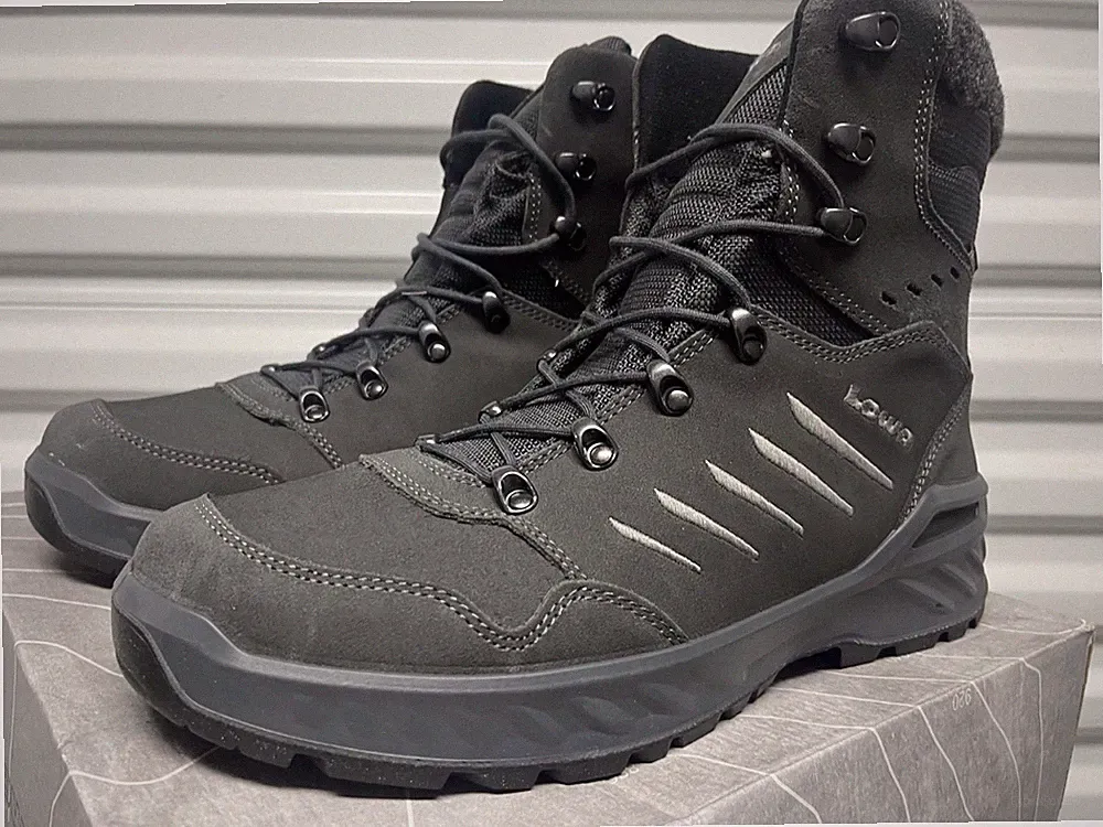 Lowa Nabucco GTX Gore-Tex WATERPROOF Anthracite Gray sz 14 Winter Hiking Boots