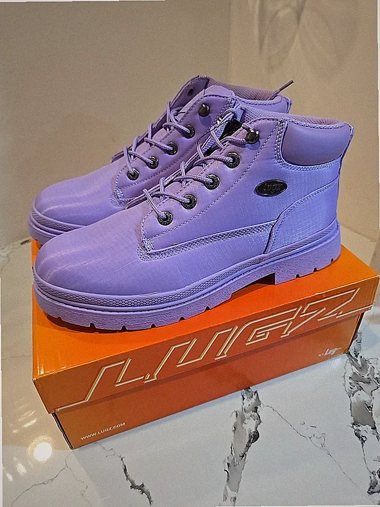 Lugz Womens Drifter Ripstop Flat Heel Chukka Boots size: 11M color Purple NWB