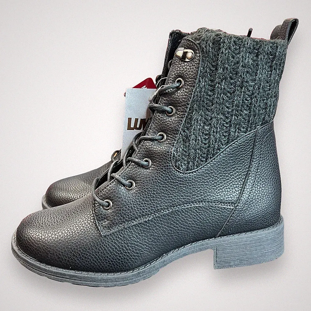 ⚡️LUKEES by MUK LUKS Women's Hiker Everest Boots -Size 9.5 Black