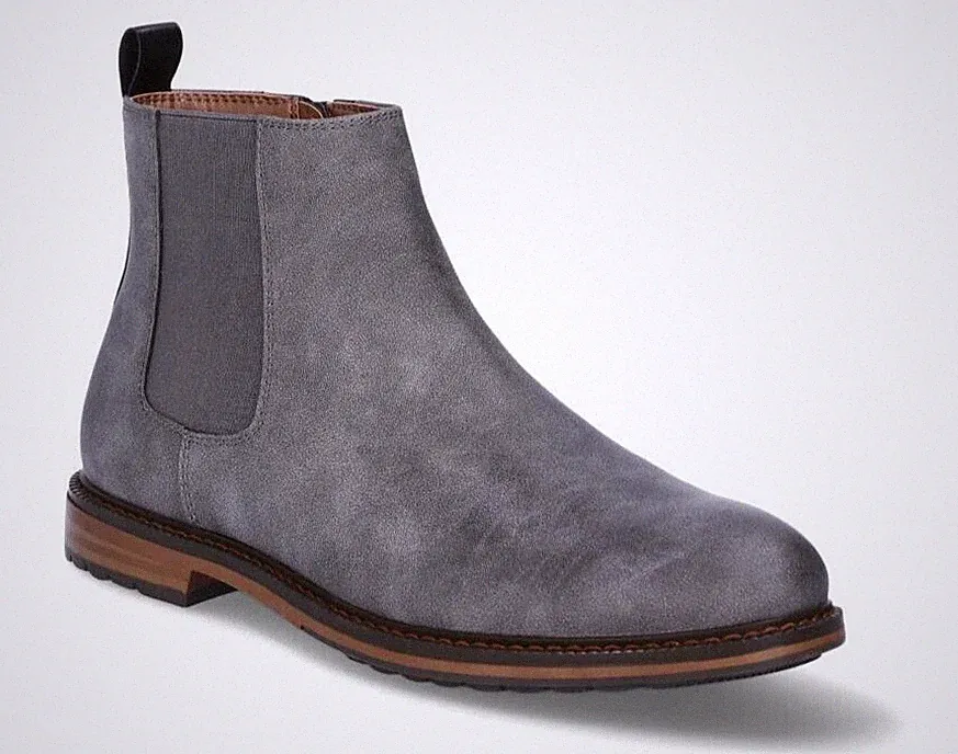 Madden NYC Boots Mens Jayson Chelsea Ankle Grey Size 10.5 NWT