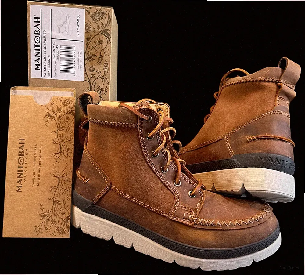 Manitobah Mukluks Mesa Moc Toe Waterproof Leather Boot Sneaker Men’s Size 10