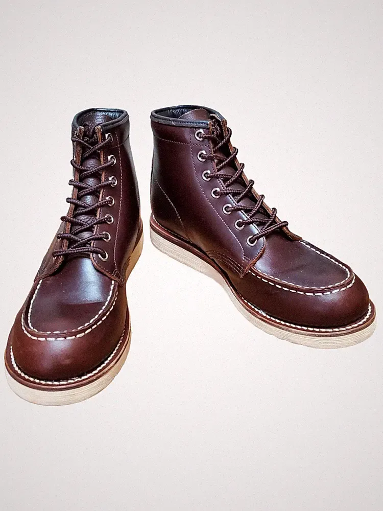 Mark Artizan Mens Moc Toe Chukka Boot Size US 7 Brown Leather Neoprene Armortred