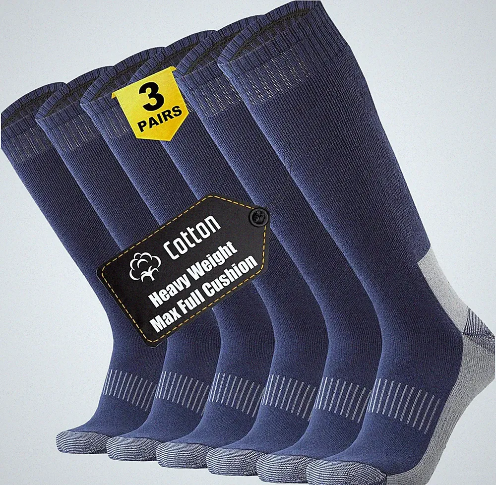 Max Knee High Socks for Men - Steel Toe Work, Hiking & Hunting