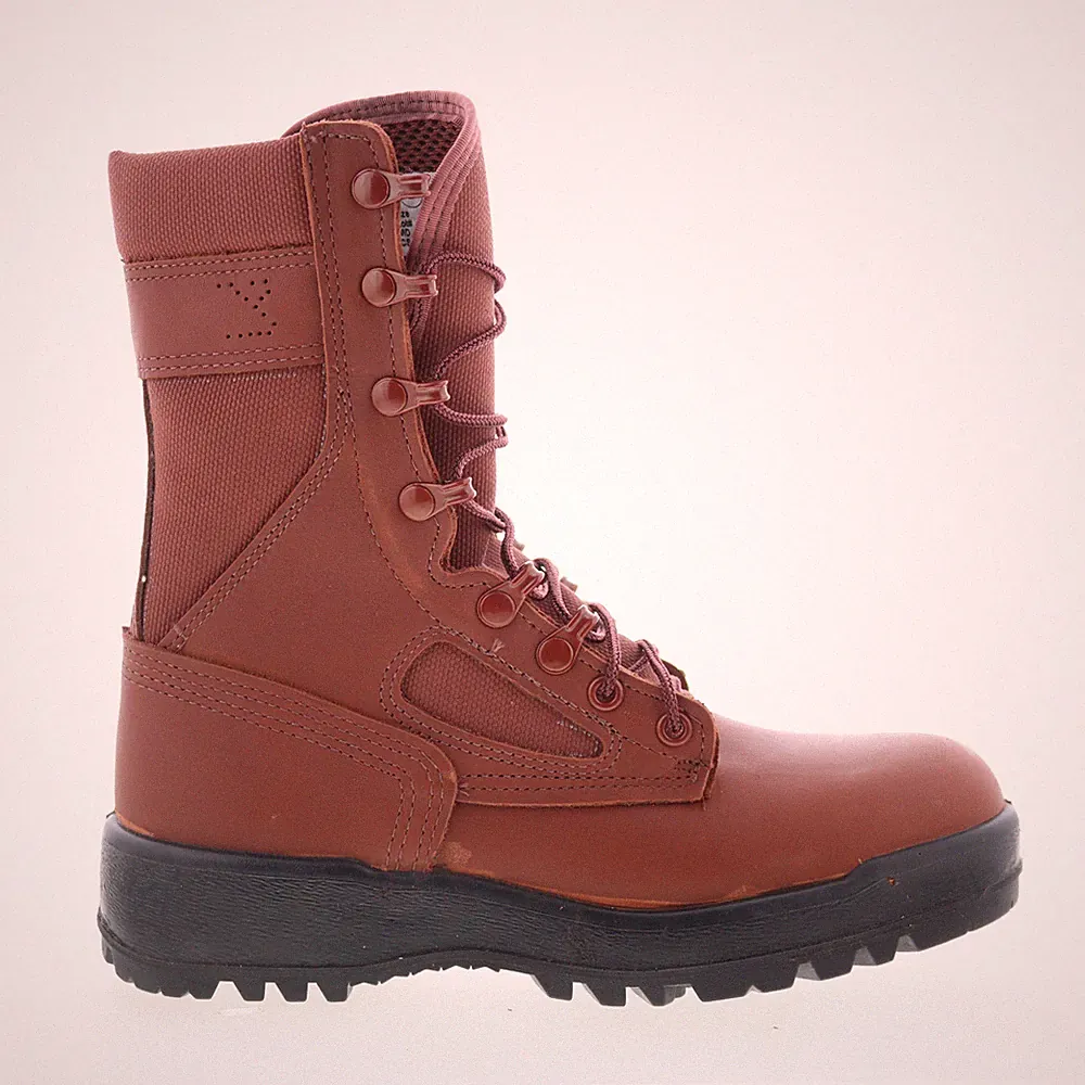 McRae Israeli Combat Made In USA 80IB Mens Brown Leather Tactical Boots