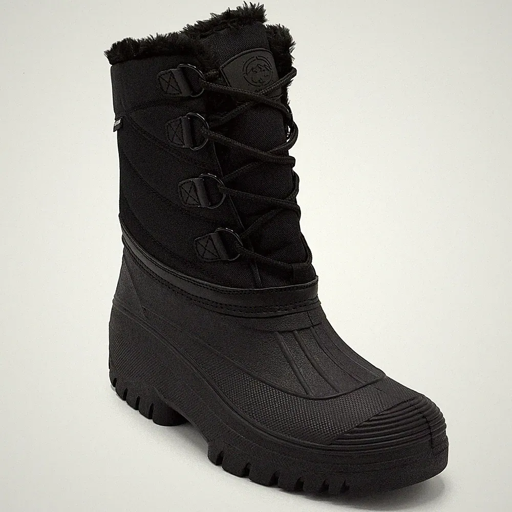 Men Cold Weather Snow Boots Size US 10M Black Waterproof Polar Range Decker
