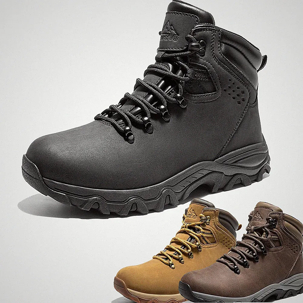 Men Hiking Boots Snow Boots Waterproof Outdoor Non-Slip Winter Warm Ankle Boots