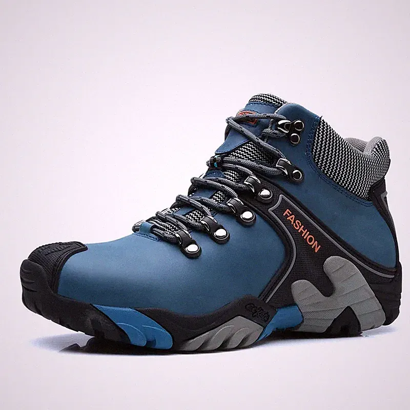 Men Hiking Fashion Trekking Boots Winter Mountain Waterproof Sport Outdoor Shoes
