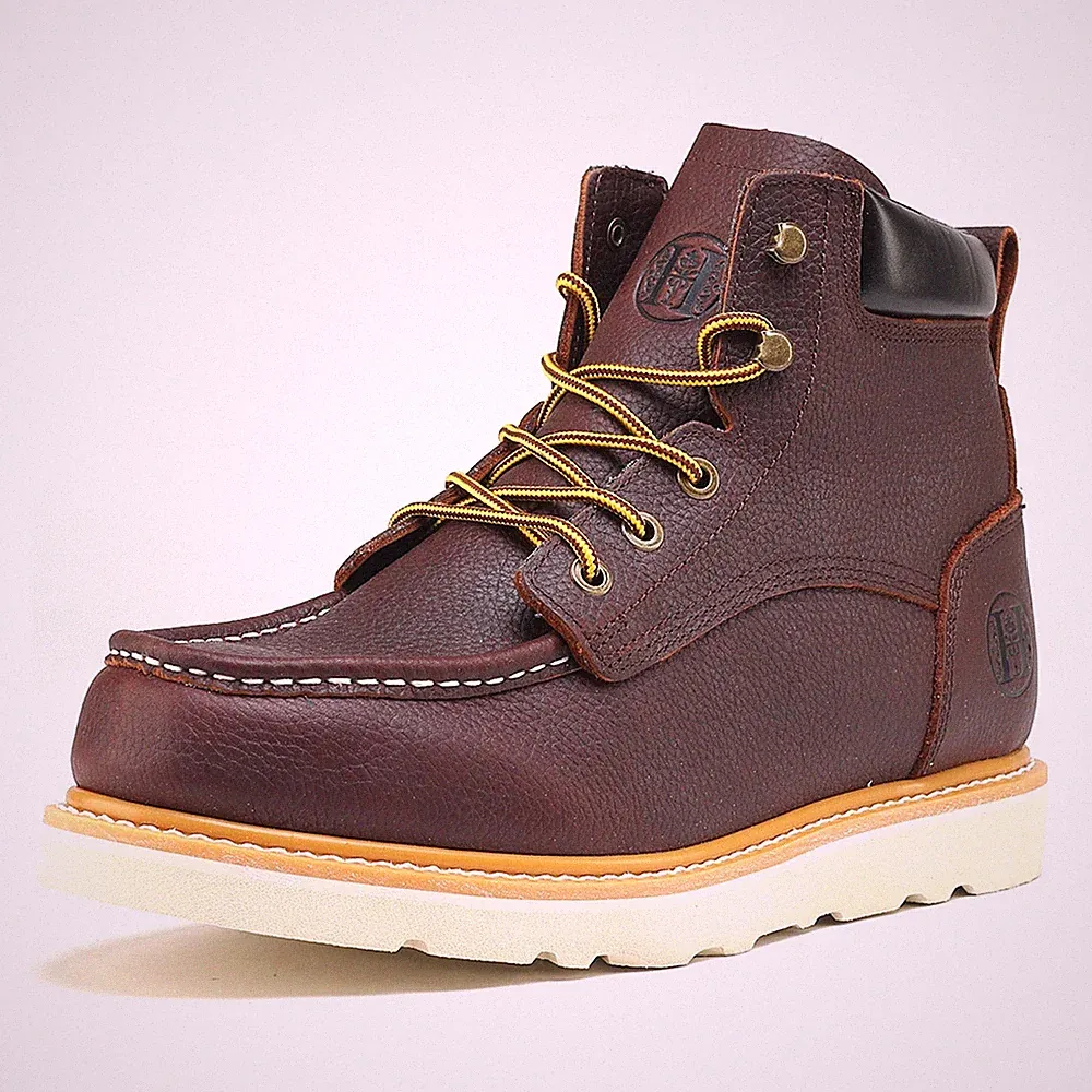 Men's 6" Work Boots Soft Toe Non-Slip Water Resistant for Construction