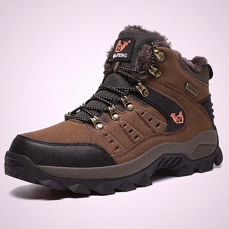 Men's and Women's Hiking Boots Anti Slip Outdoor Mountaineering Warm Sneaker