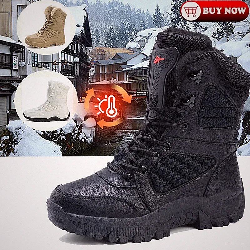 Men's and Women's Snow Boots Anti Cold and Warm Midsole Boots for Skiing