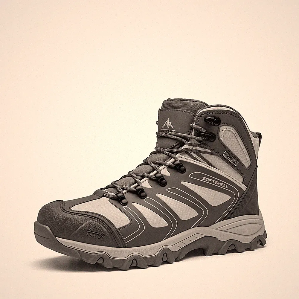Men's Ankle High Hiking Boots Outdoor Trekking Trails Shoes Waterproof Boots