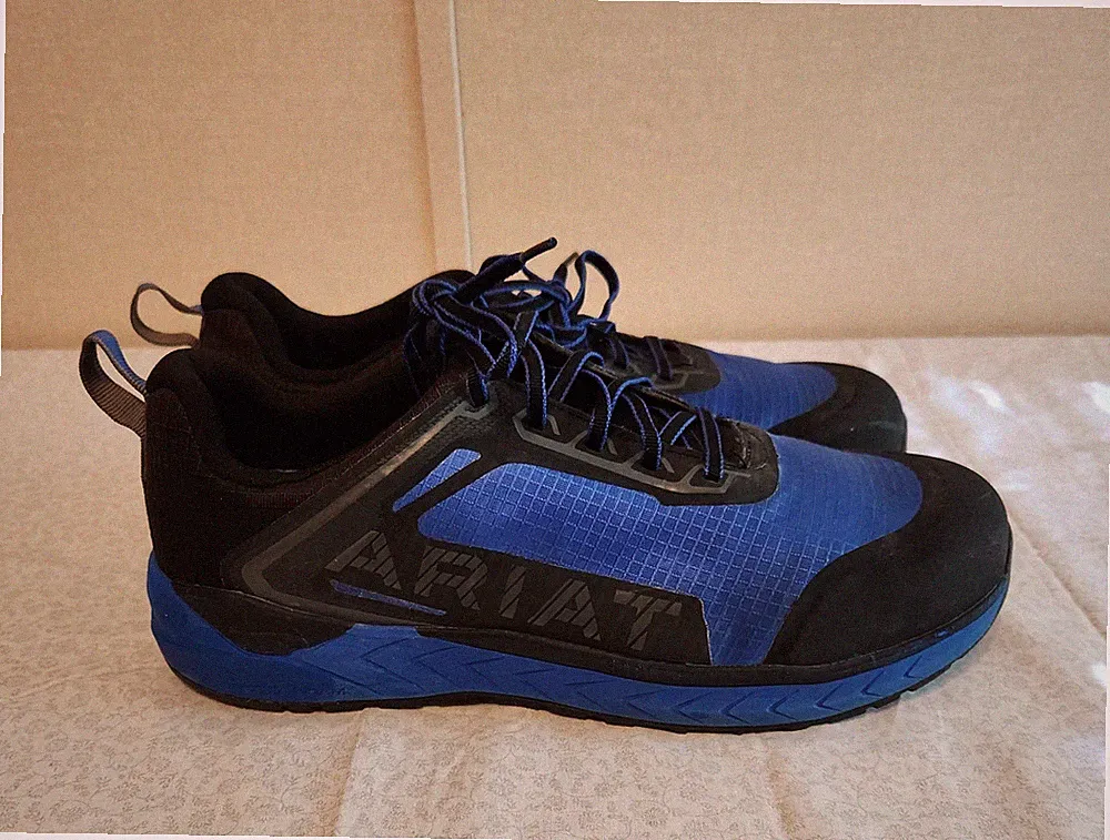 Men's Ariat Outpace Day One Blue/Black Composite Toe Work Shoes Size 12D