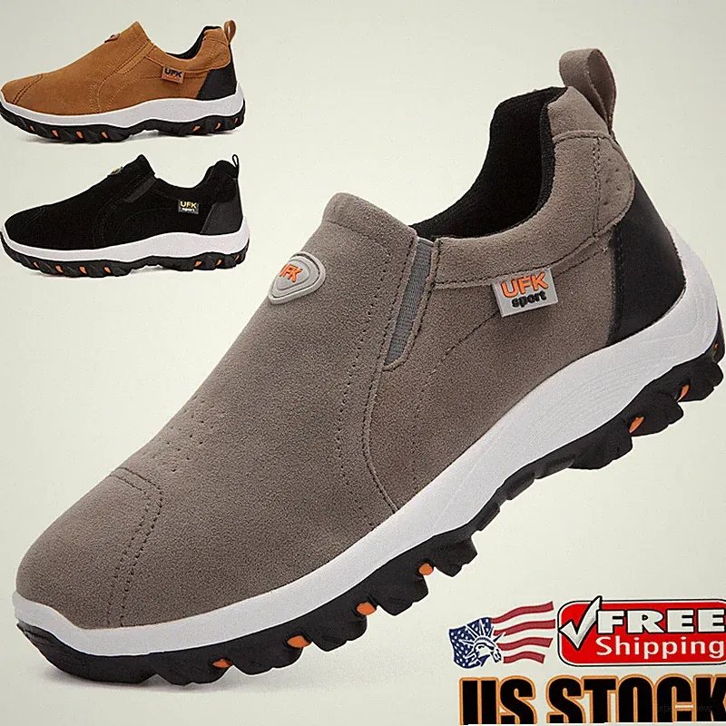Men's Athletic Shoes Sneakers Casual Breathable Slip on Running Walking Loafers