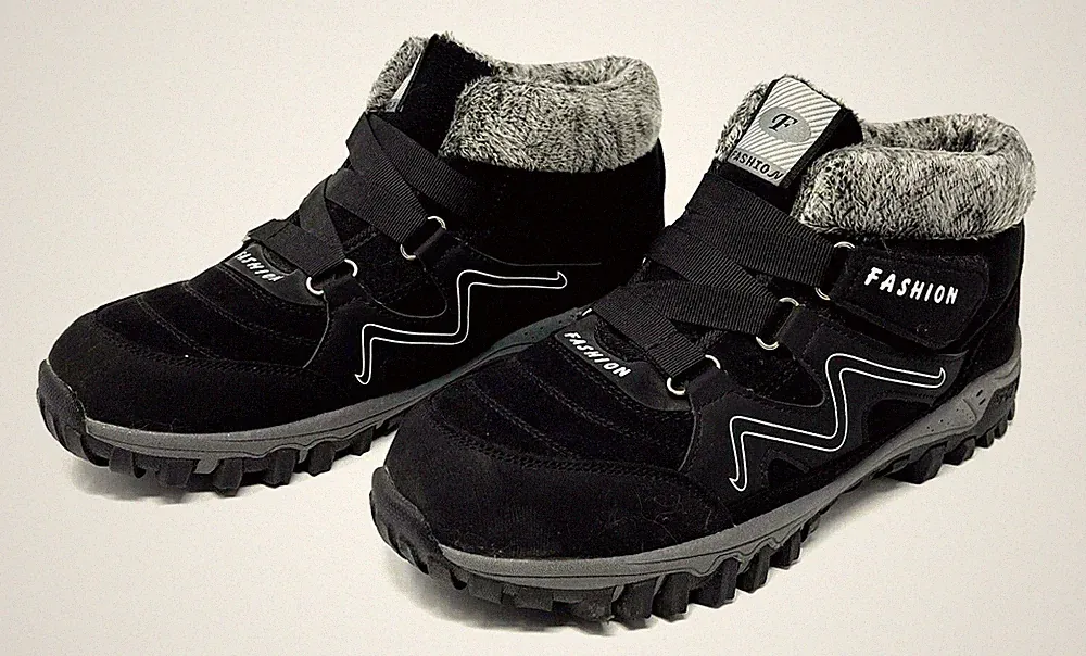 Men's Black Fashion Brand Trail/Winter Boot / Shoe for Hiking Size 12.5 / 45