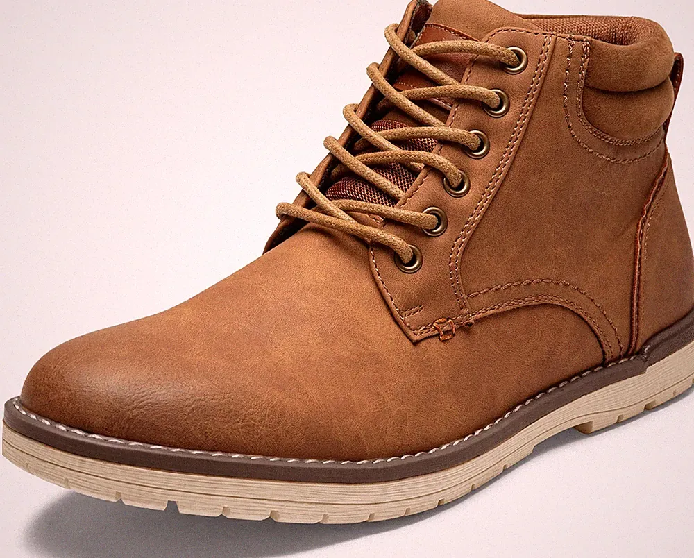 Men's Boots Winter Hiking Boots Water-Resistant Casual Chukka Boots for Men (...