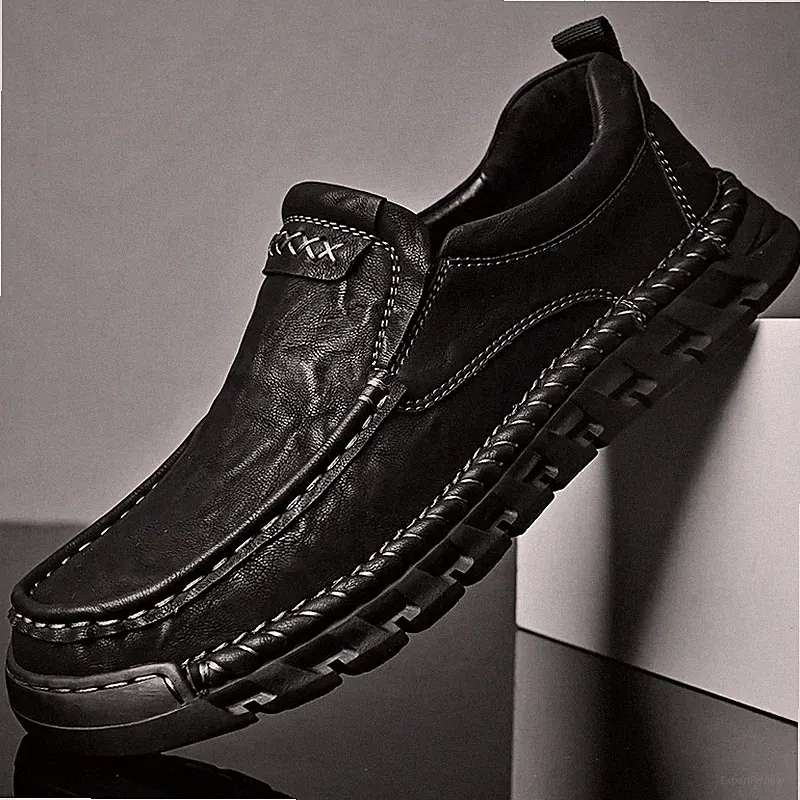 Men's Business Leather Shoes Handmade Office Evening Dress Party Moccasins Boots