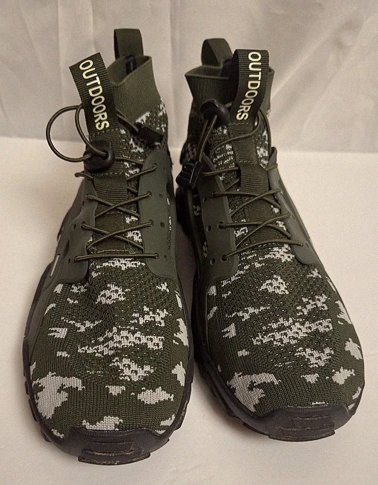 Men's Casual Sneakers Hiking Sporting Footwear Camouflage Lace Up Outdoor Shoes