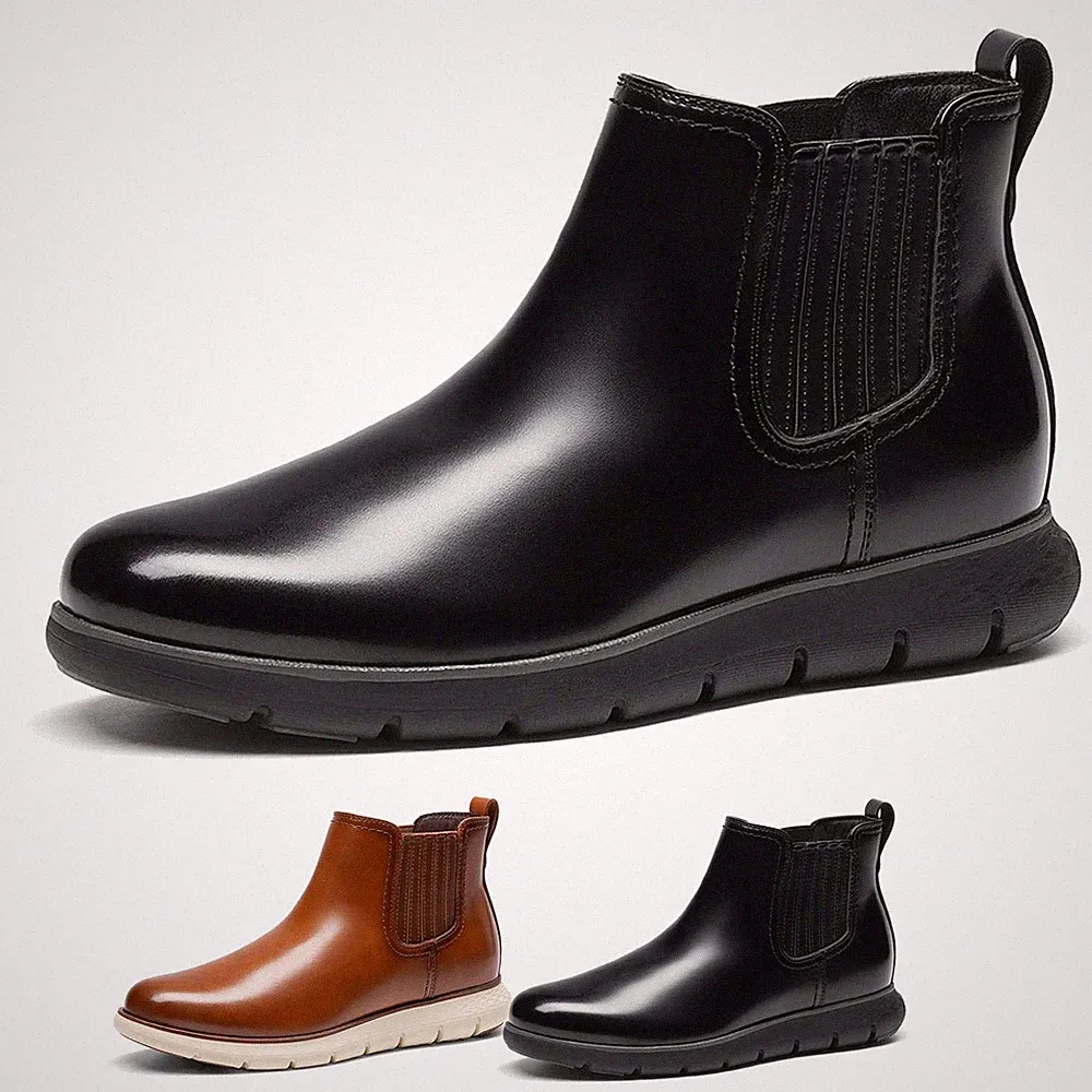 Men's Chelsea Boots Waterproof Chelsea Boot Pull-on Ankle Boots Work Boots