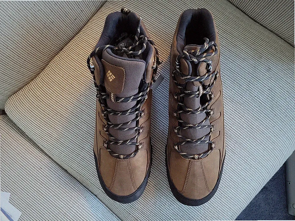 Men's Columbia Terrebonne II Mid OutDry Hiking Boots Size 17 M Brown Waterproof