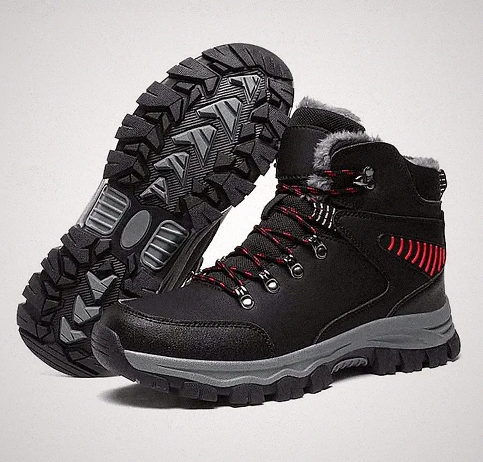 Men's Ecetana Boots Winter Warm Ankle Boots Non-Slip Waterproof Outdoor Hiking