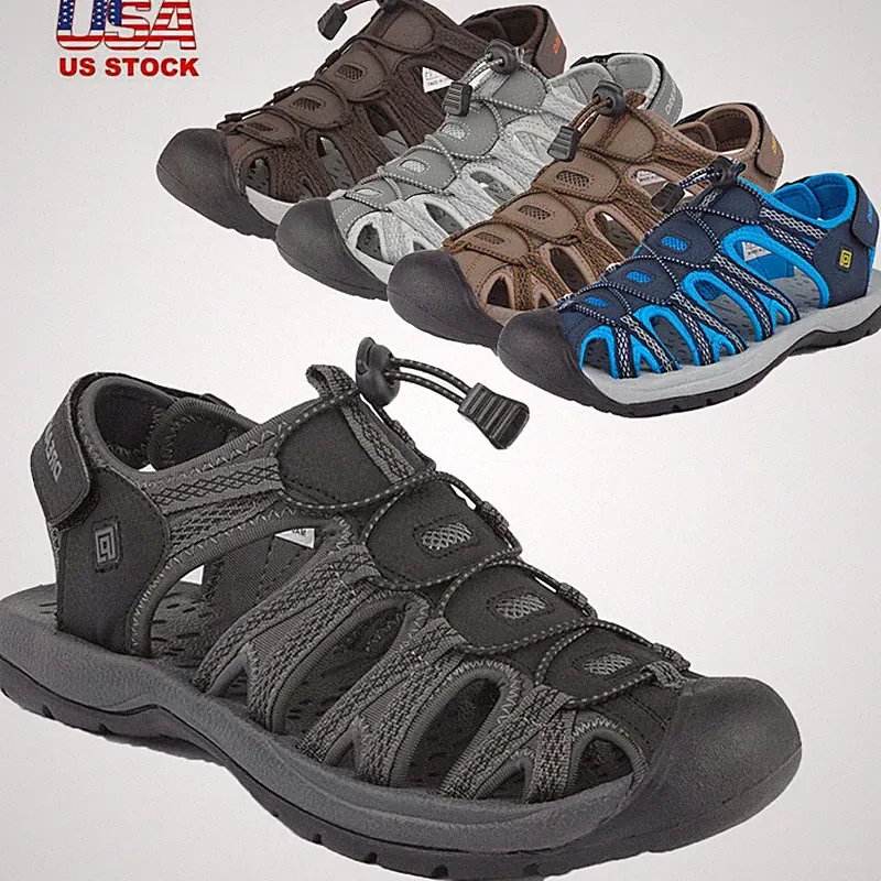 Men's Hiking Adventurous Sandals Closed Toe Outdoor Beach Sport Fisherman Shoes
