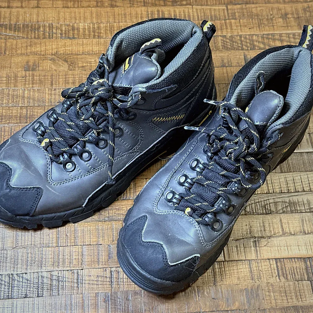 Men's Hiking Boots Size 9.5 M Gray Outdoor Trail Walking Shoes