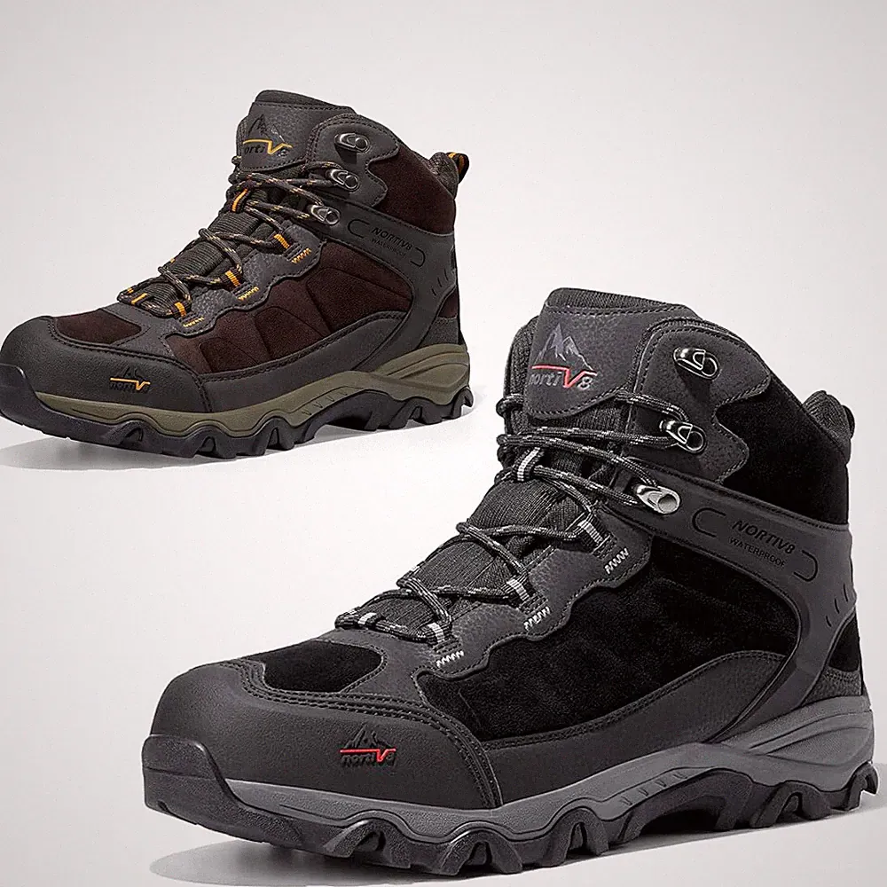 Men's Hiking Boots Waterproof Non-slip Trekking Traveling Shoes Wide Size
