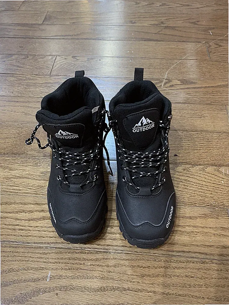 Men's Hiking Camping Trail Outdoors Winter Ankle High boots Black