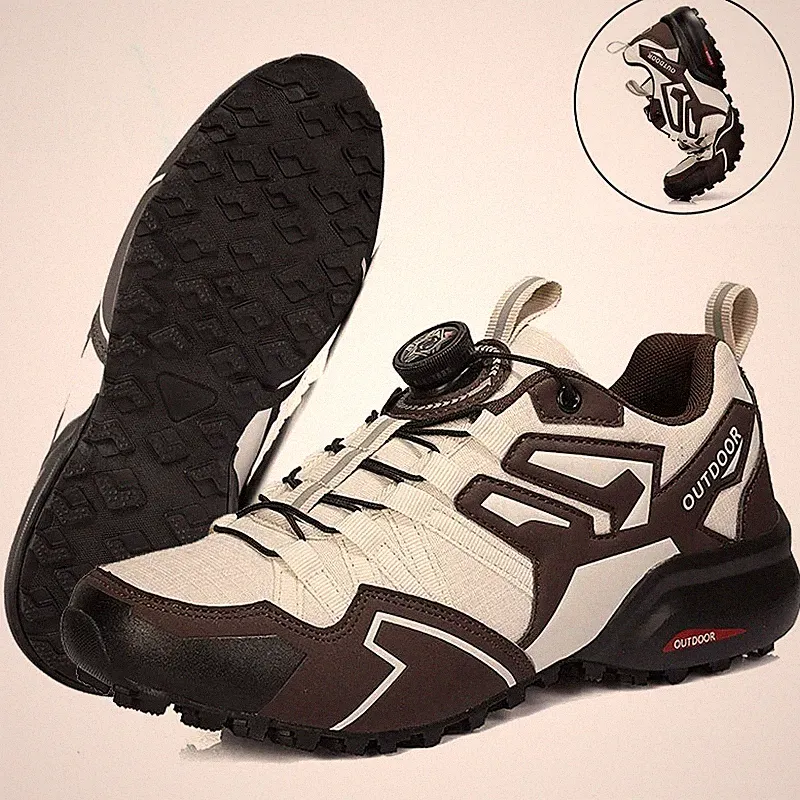 Men's Hiking Mesh Outdoor Shoes Wear-resistant Trekking Walking Hunting Sneakers