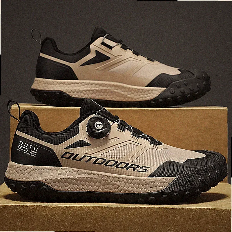 Men’s Hiking Shoes Waterproof Sneakers Wear-Resistant Climbing Trekking Walking