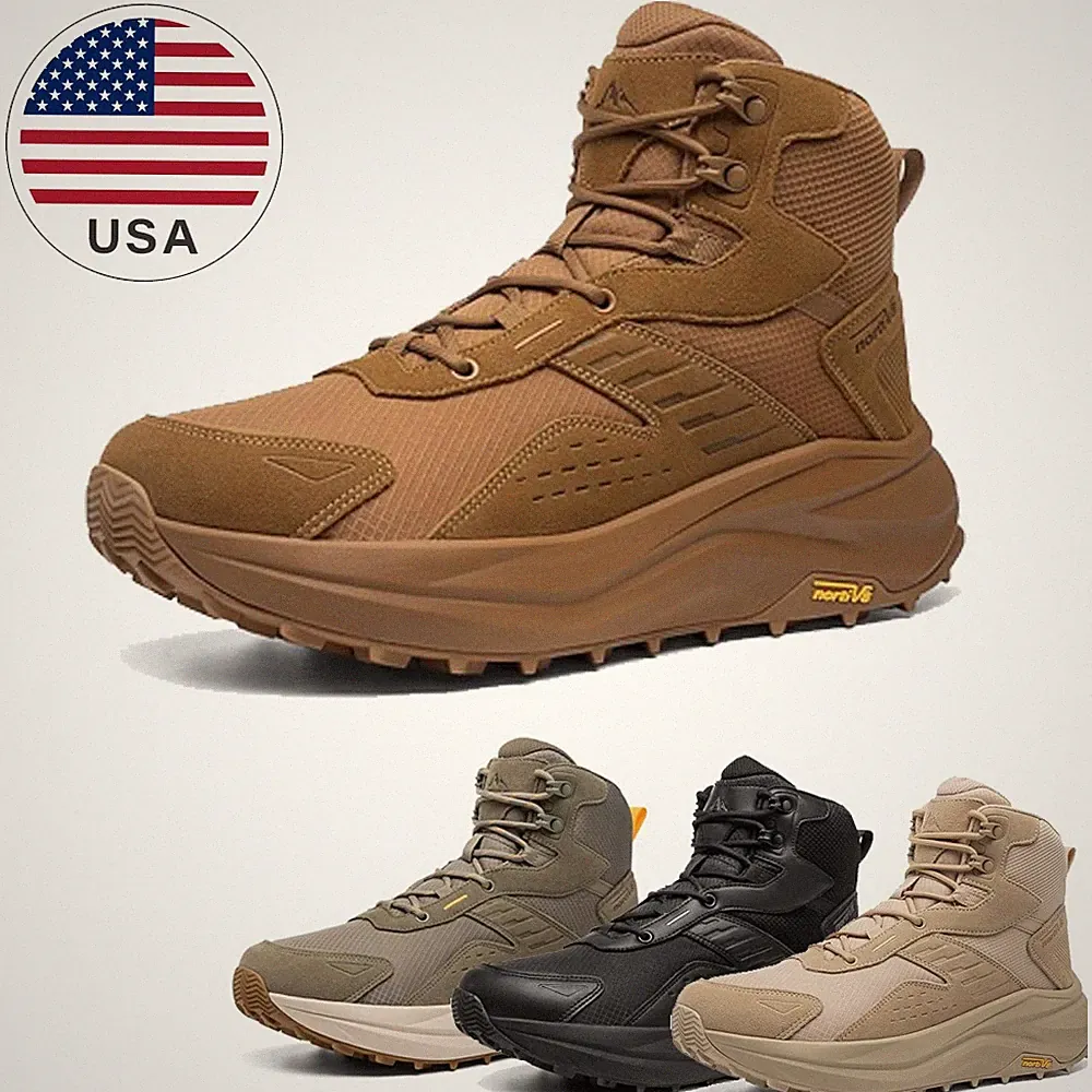 Men's Hiking Trekking Boots Wide Toe Box Low Drop Waterproof Lightweight Shoes
