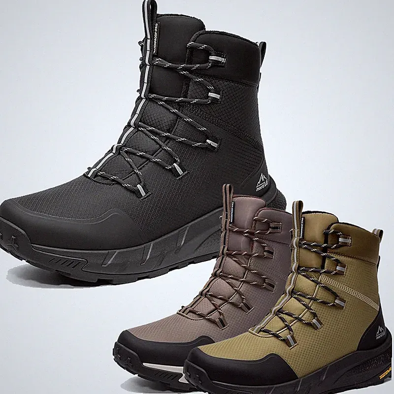 Men's Insulated Waterproof Lightweight Comfortable Hiking Outdoor Snow Boots