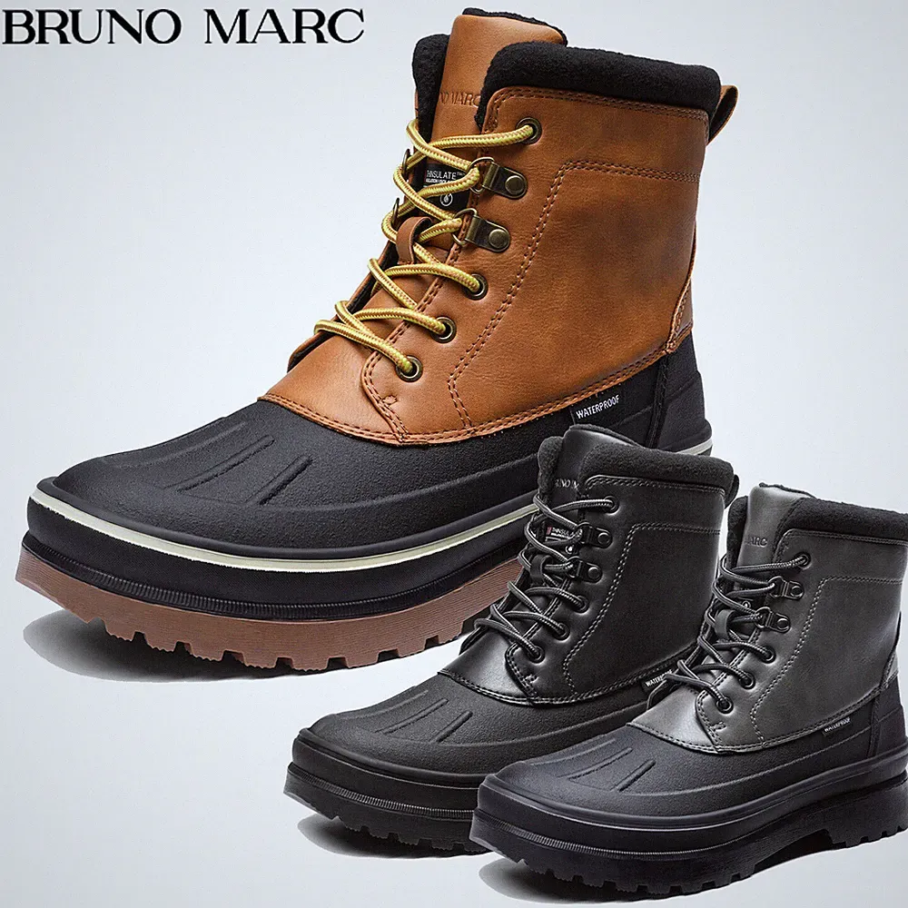 Men's Insulated Waterproof Snow Boots Warm Fur Outdoor Winter Shoes Boot Size US