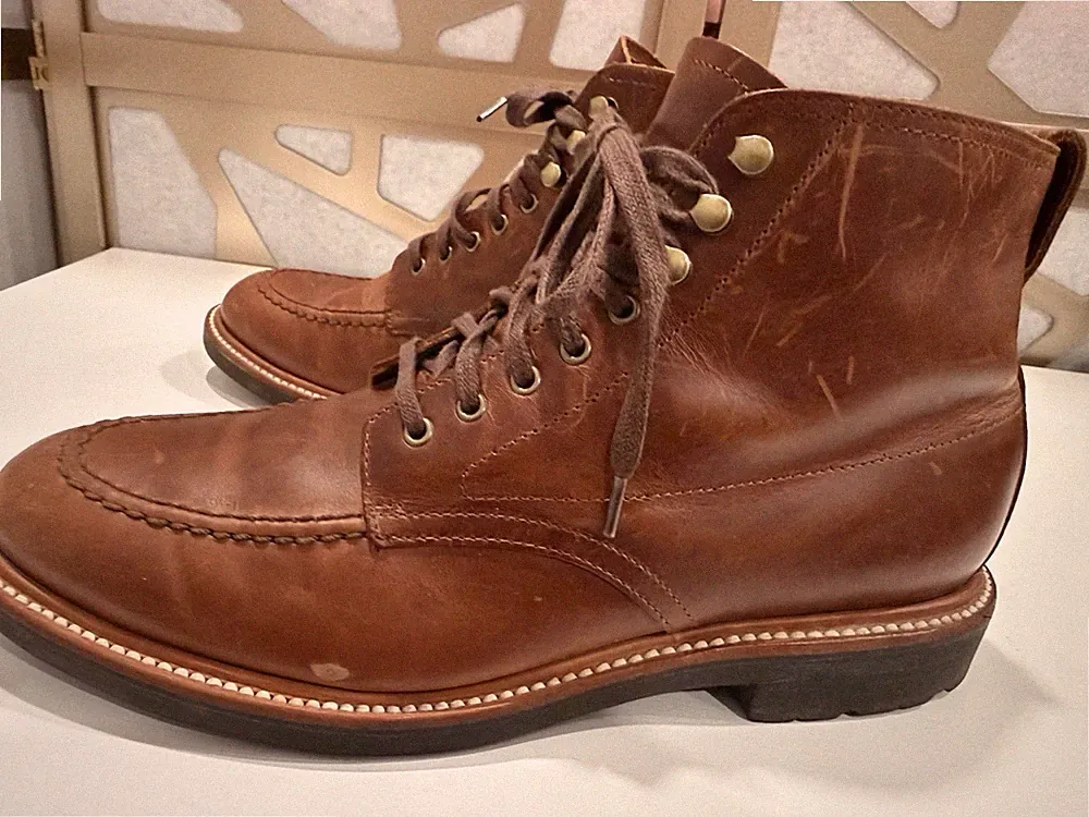 Men's J Crew J.CREW Kenton Pacer Leather Ankle Chukka Boots Indy Size 9.5 C8867