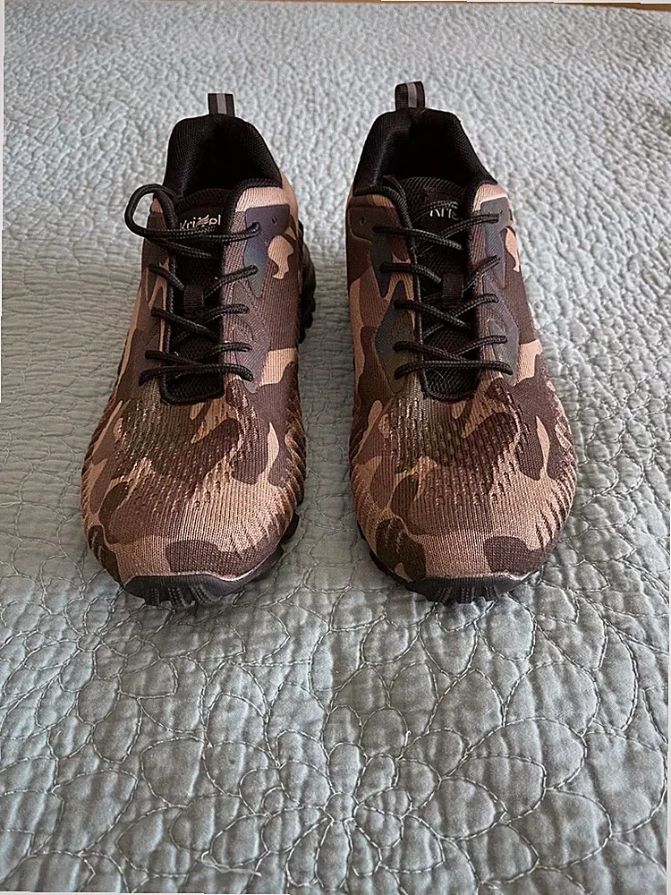 Men’s Kricely Camouflage Hiking & Trail Running Shoes Size 8.5 Durable & Stylish