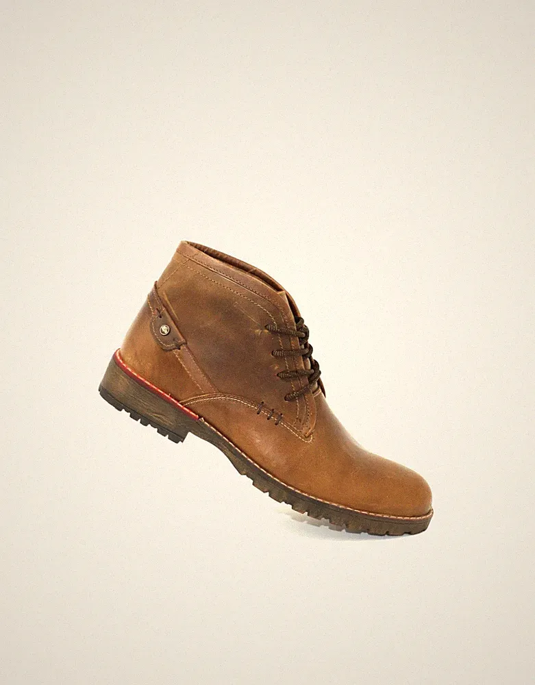 Men’s Leather Chukka Boots Model 2926 Brown Grease | Full-Grain Leather | Premiu
