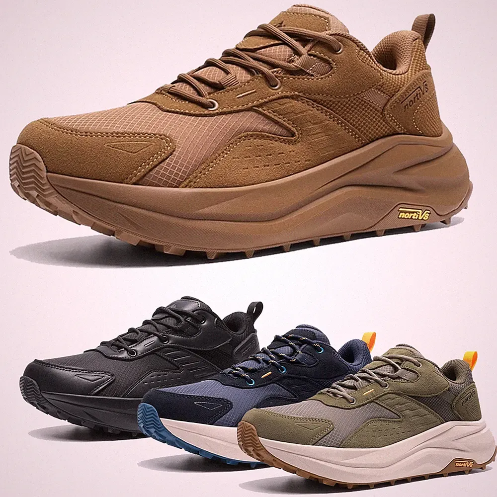 Men's Lightweight Waterproof Hiking Shoes Cushioned Trekking Camping Shoes