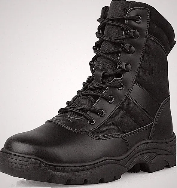 Men's Military Tactical Lightweight Work Boots Side Zipper - Size US 10 - NIB