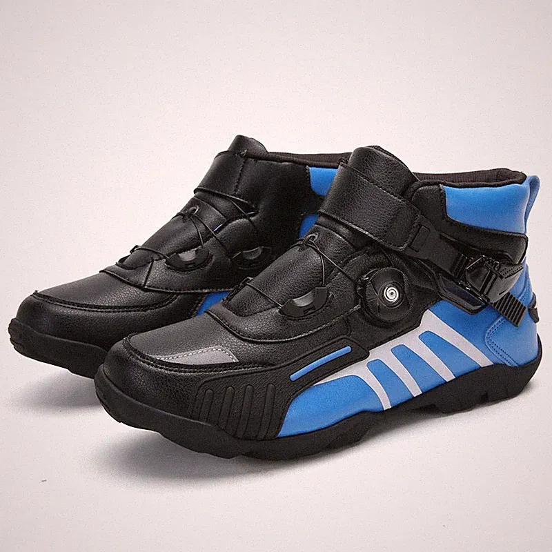 Men's Outdoor Cycling Motorcycle Sneakers Low-top Breathable Motorbike Boots