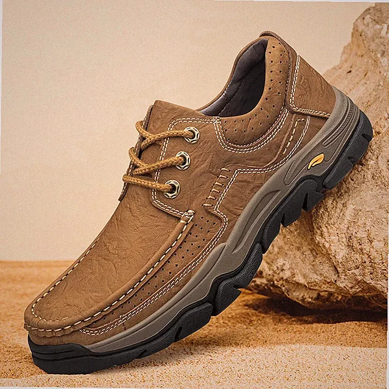 Men's Outdoor Hiking Shoes Warm Plush Fur Non-slip Travel Camping Sneakers